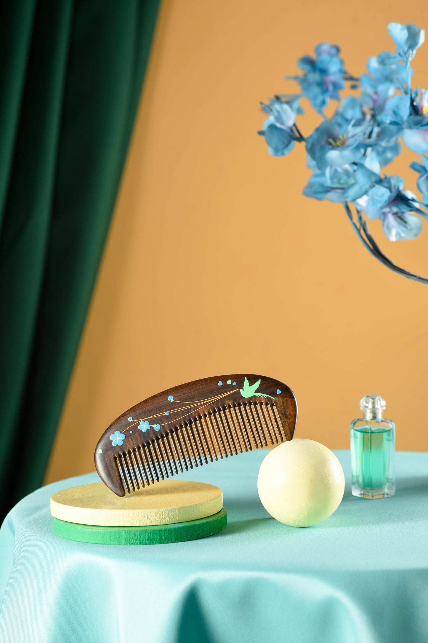 Blue bird Hair Comb