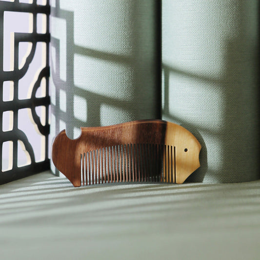 Handcrated Natural Wooden Hair Comb